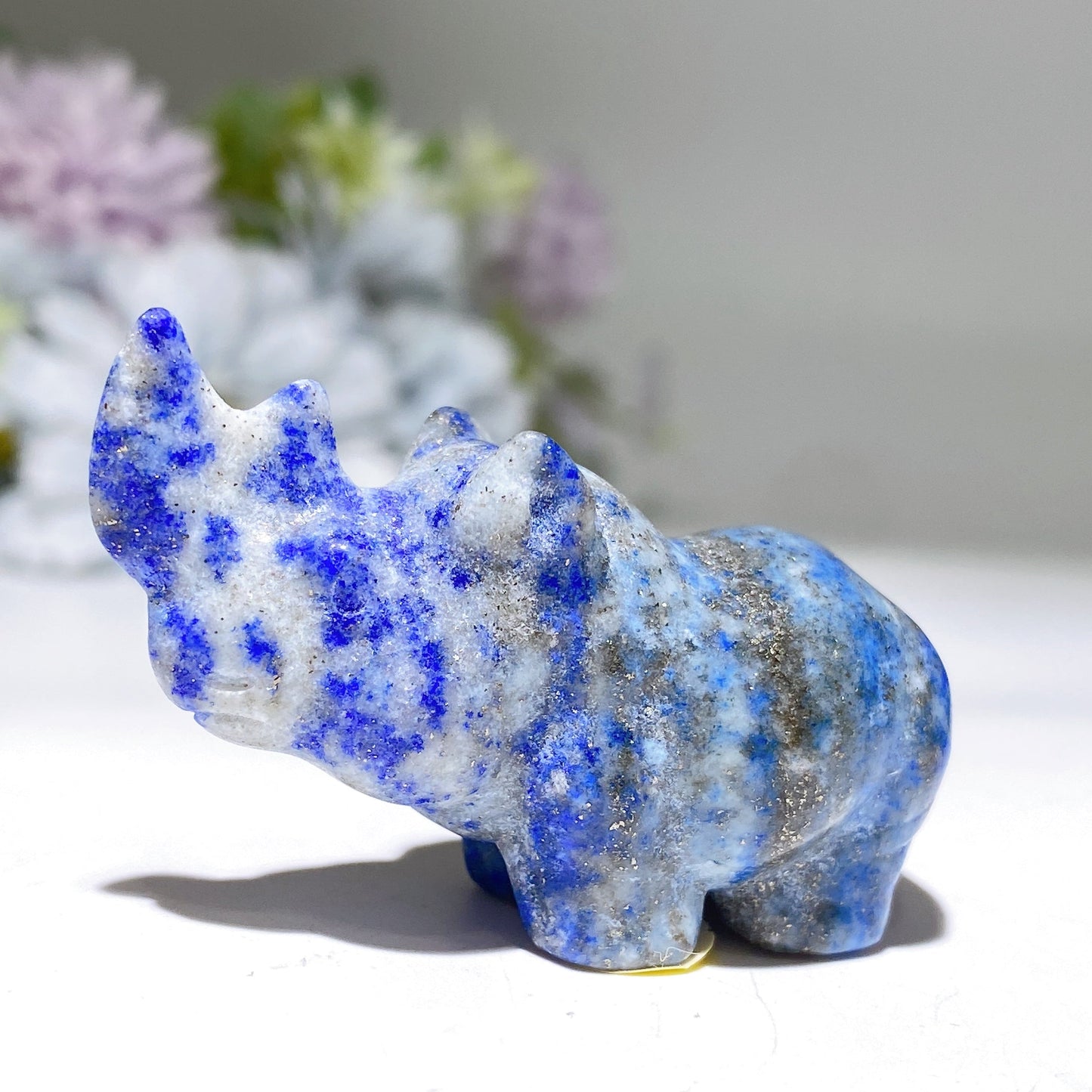 2.0" Crystal Rhinoceros Carving Crystal Healing Bulk Wholesale