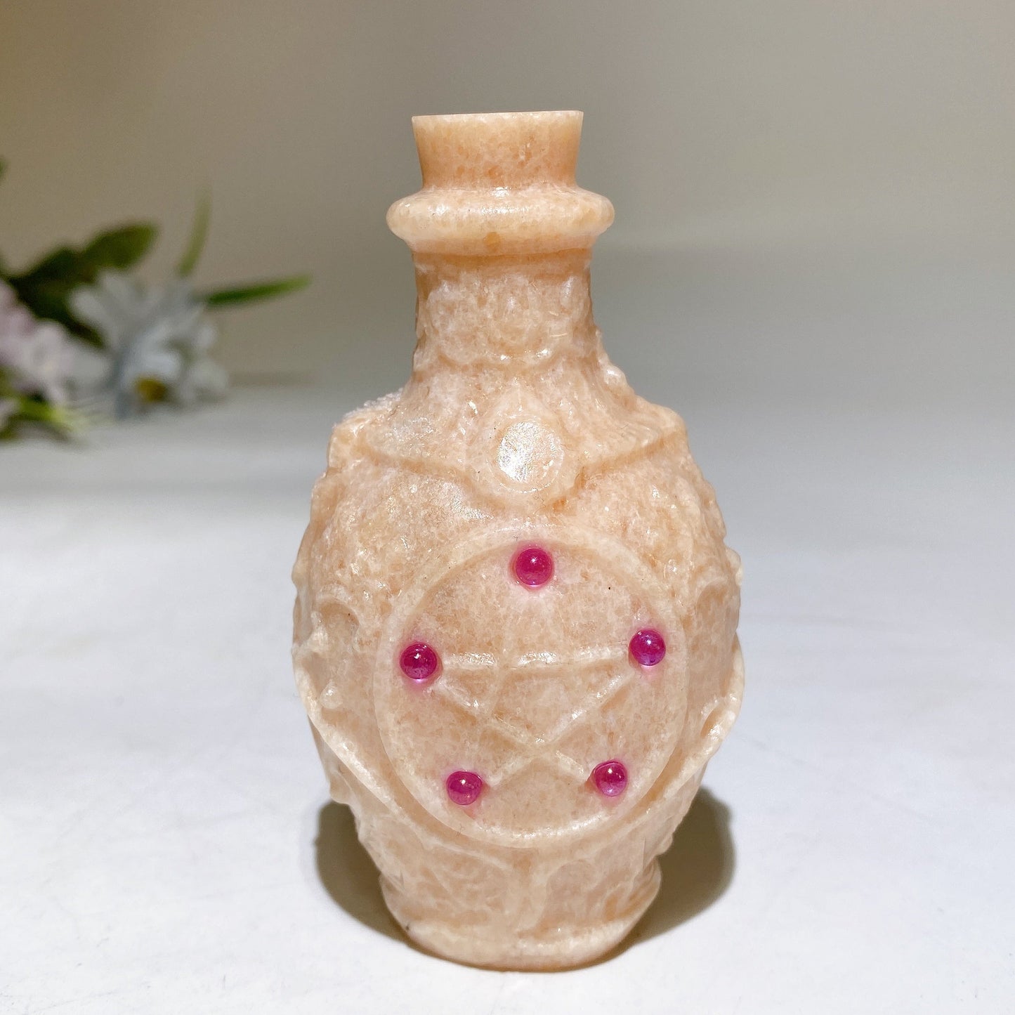 3.5" Crystal Poison Bottle Carving Crystal Healing Bulk Wholesale