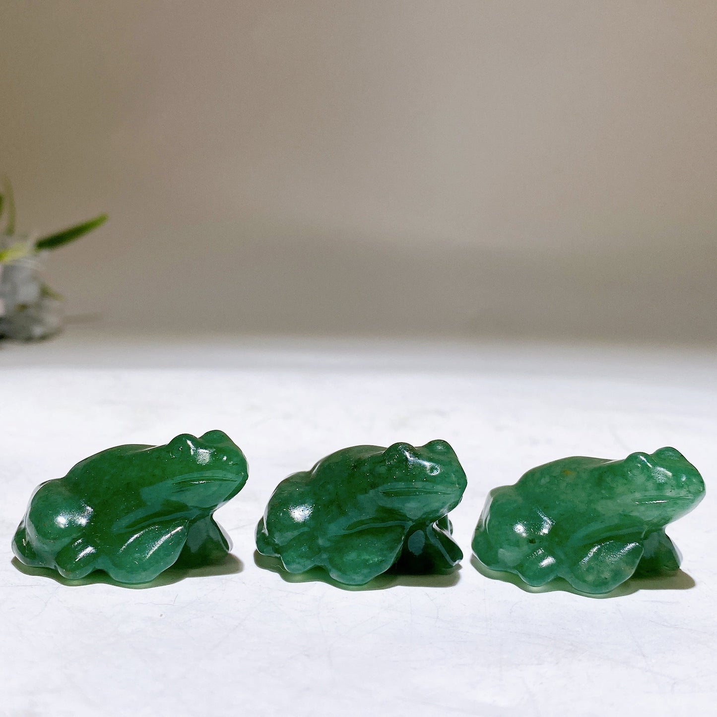 1.5" Green Aventurine Frog Carving Crystal Healing Bulk Wholesale