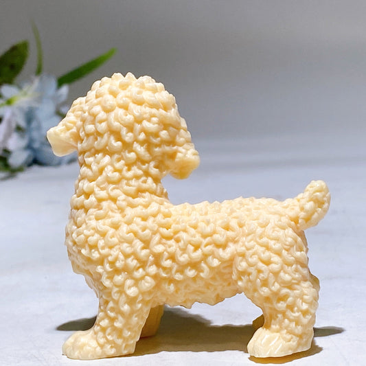 2.6" Ivory Nut Dog Carving Crystal Healing Bulk Wholesale
