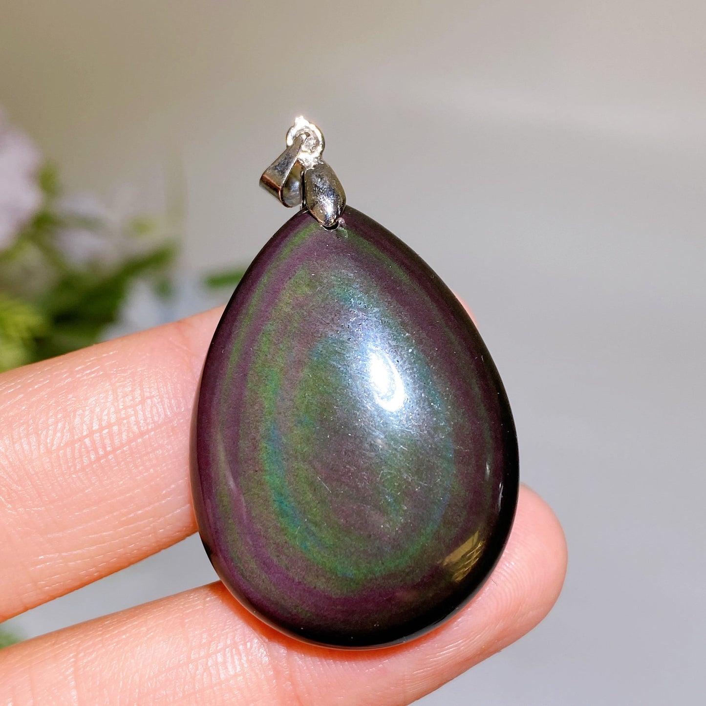 Rainbow Obsidian Drop Pendant Crystal Healing Bulk Wholesale
