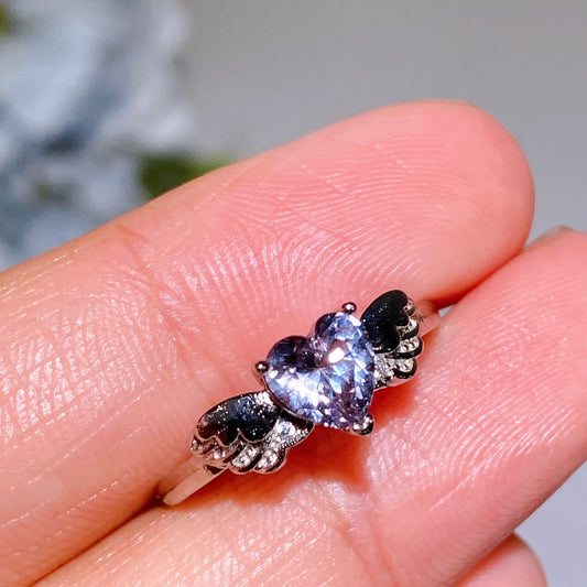 Cooper Silver Plated Crystal Ring Crystal Healing Bulk Wholesale