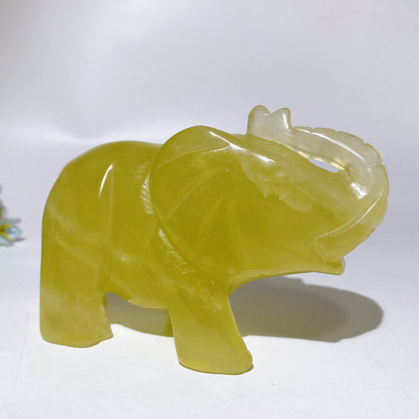 4.8“ Citrine Elephant Carving Crystal Healing Bulk Wholesale
