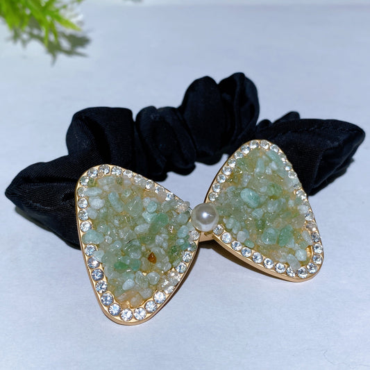 Crystal Chips Bowknot Scrunchies Crystal Healing Bulk Wholesale