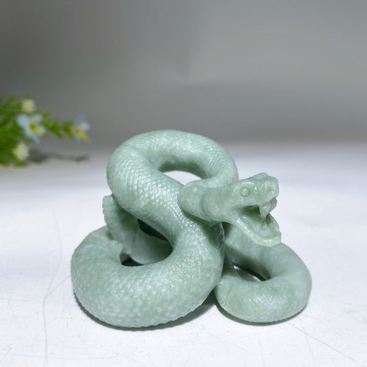 2.5" Crystal Snake Carving Crystal Healing Bulk Wholesale