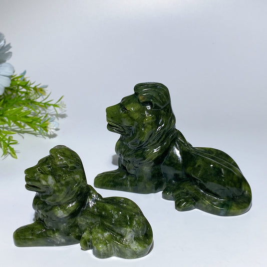 Serpentine Lion Carving Crystal Healing Bulk Wholesale