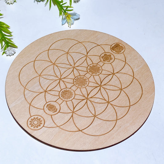 Wooden Pendulum Divination Plate Crystal Healing Bulk Wholesale