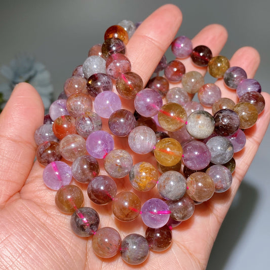 8mm 10.7mm Auralite 23 Bracelet Crystal Healing Bulk Wholesale