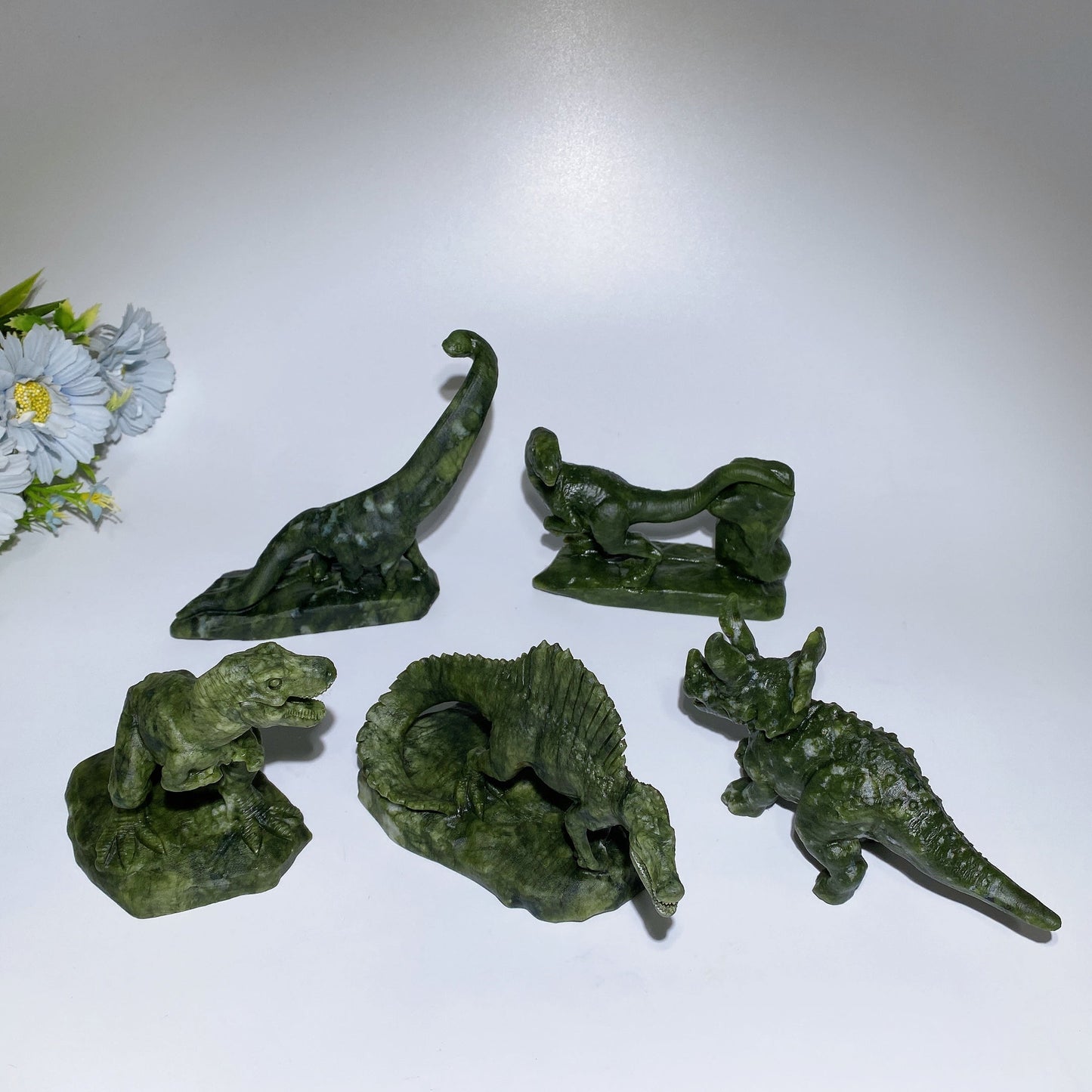 3.9"-5.7" Serpentine Dragon Carving Crystal Healing Bulk Wholesale