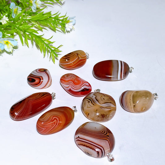 1.0"-1.8" Sardonyx Tumble Pendant Crystal Healing Bulk Wholesale