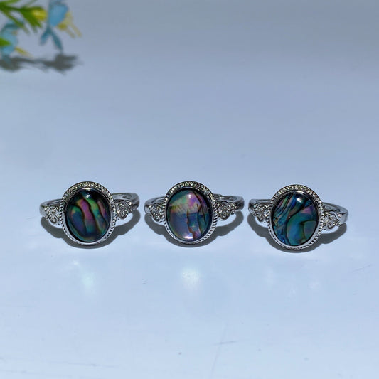 Abalone Shell Ring Crystal Healing Bulk Wholesale