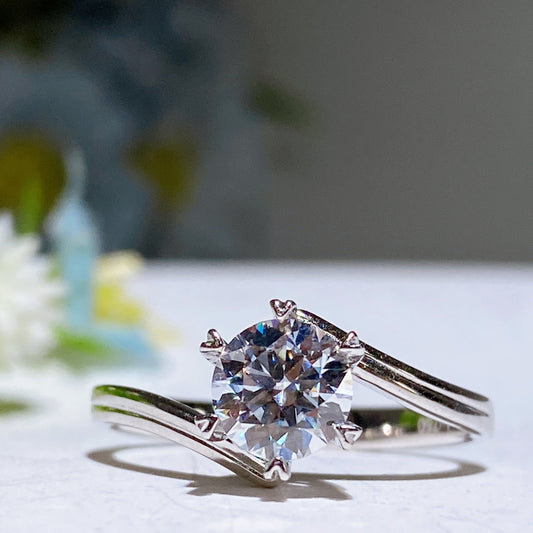 Moissanite Ring Fixed Size Crystal Healing Bulk Wholesale