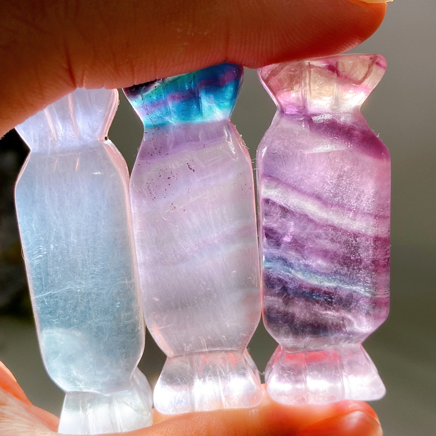 1.7"-2.2" Crystal Candy Carving Crystal Healing Bulk Wholesale