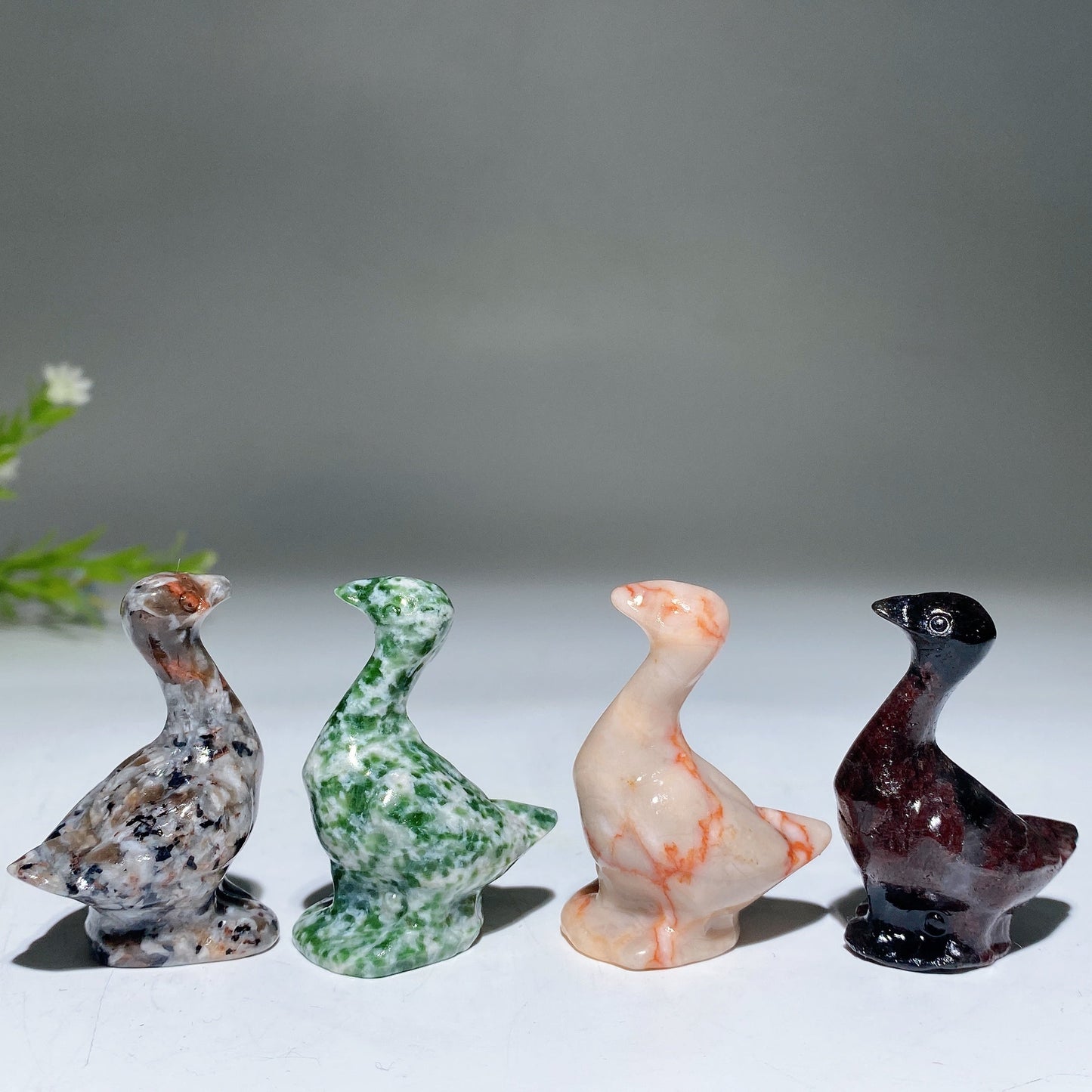 1.6" Crystal Goose Carving Crystal Healing Bulk Wholesale