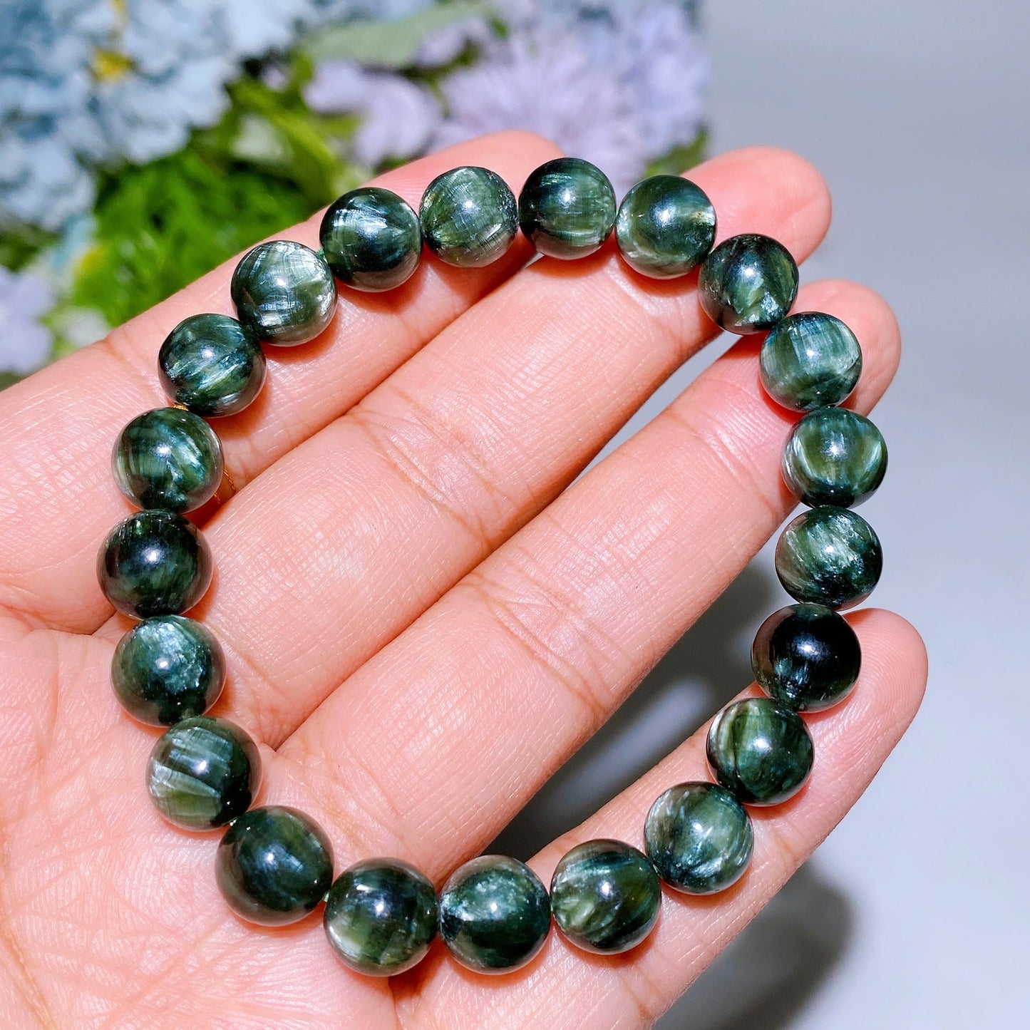 9mm Seraphinite Bracelet Crystal Healing Bulk Wholesale