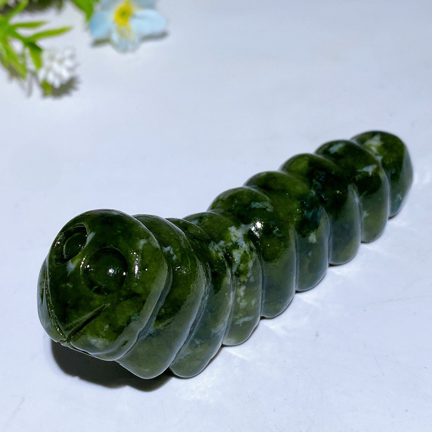 9cm Crystal Caterpillar Carving Crystal Healing Bulk Wholesale