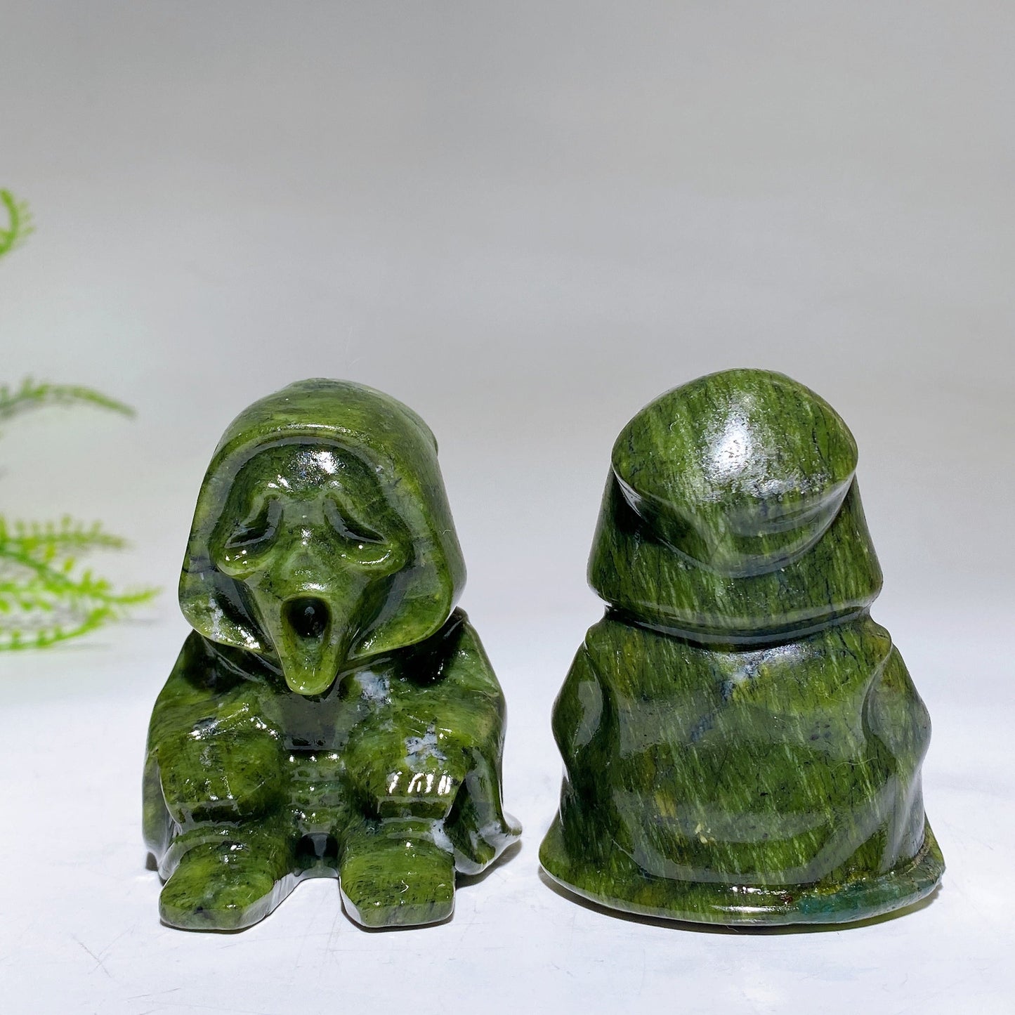 2.3" Serpentine Ghost Carving Crystal Healing Bulk Wholesale