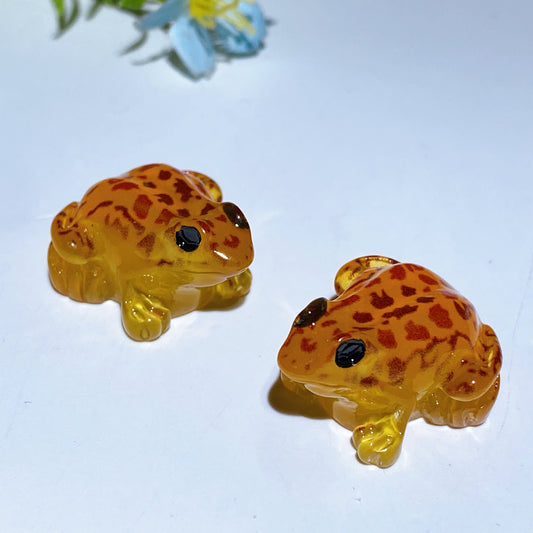 Luminous Frog Carving Crystal Healing Bulk Wholesale