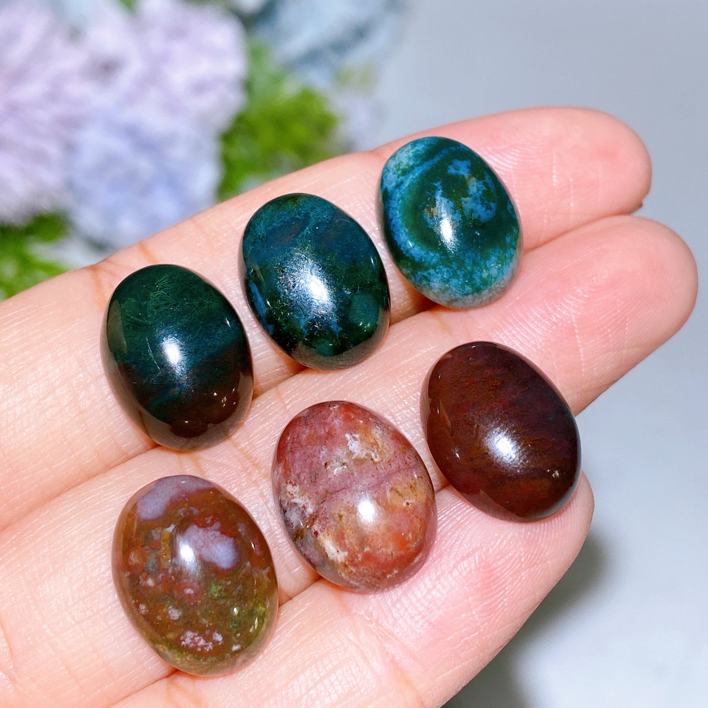 15mm Crystal oval Cabochon for Jewelry DIY Crystal Healing Bulk Wholesale