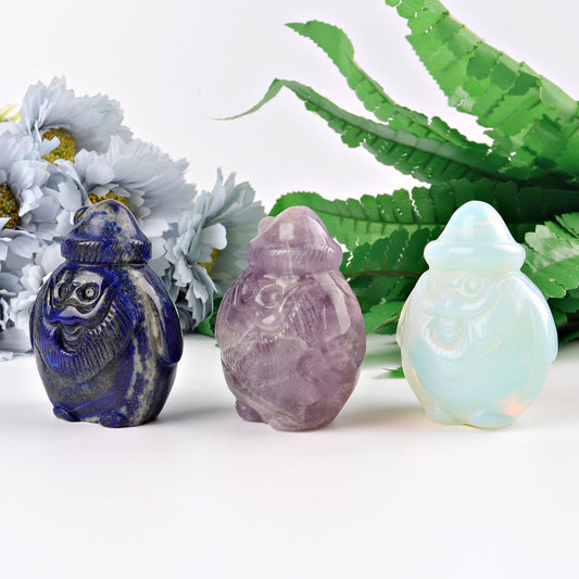 3" Santa Claus Crystal Carving Wholesale Crystals