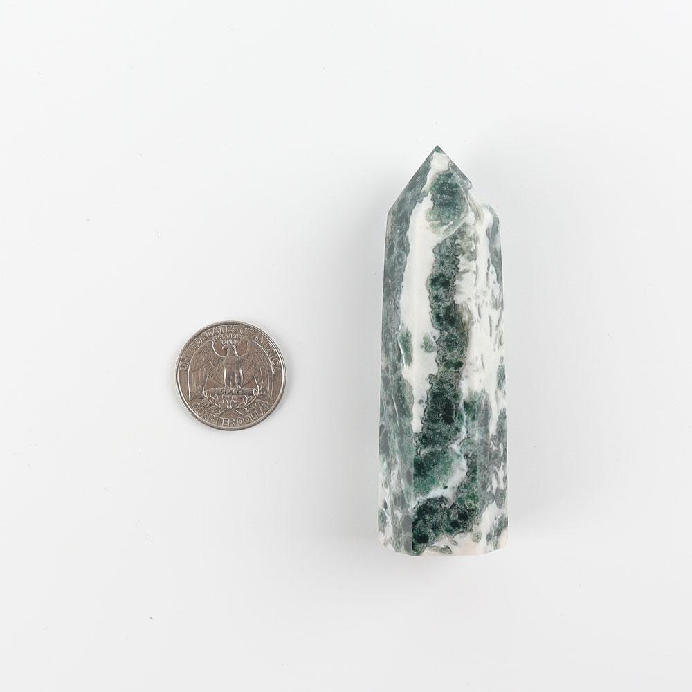 Set of 3 Moss Agate Towers Wholesale Crystals