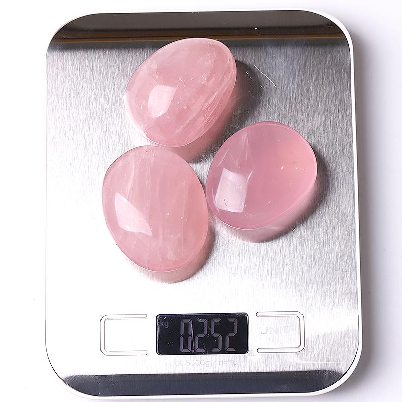 0.1kg 50mm-60mm Rose Quartz Tumbles Palm stones Wholesale Crystals