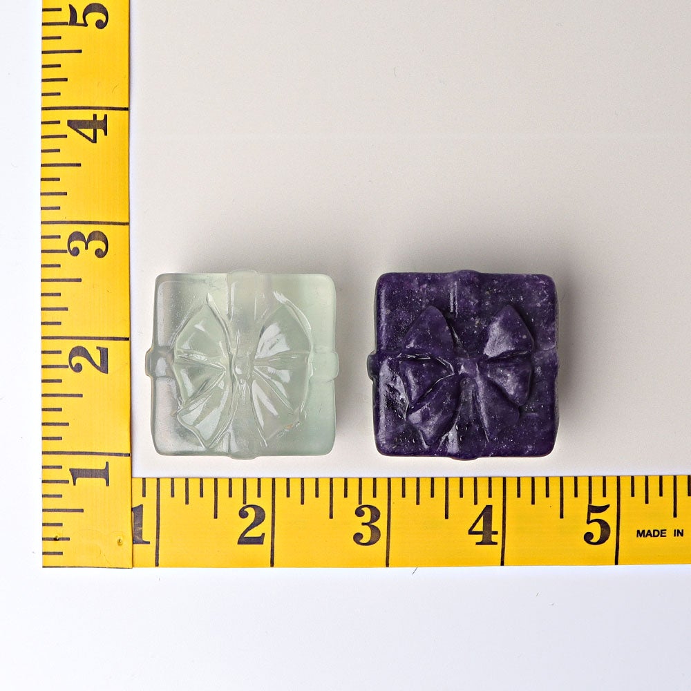 1.5" Gift-box Crystal Carvings for Christmas Wholesale Crystals