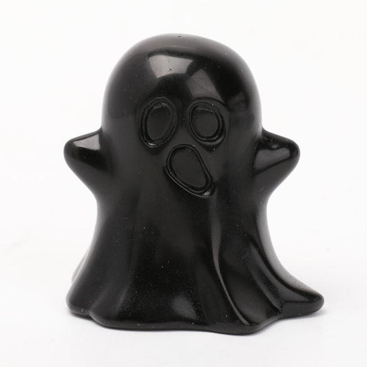 Black Obsidian Ghost Sculpture Carvings Wholesale Crystals