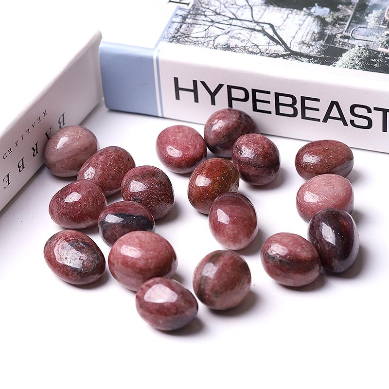 0.1kg 25mm-35mm Strawberry Quartz Tumbles Wholesale Crystals