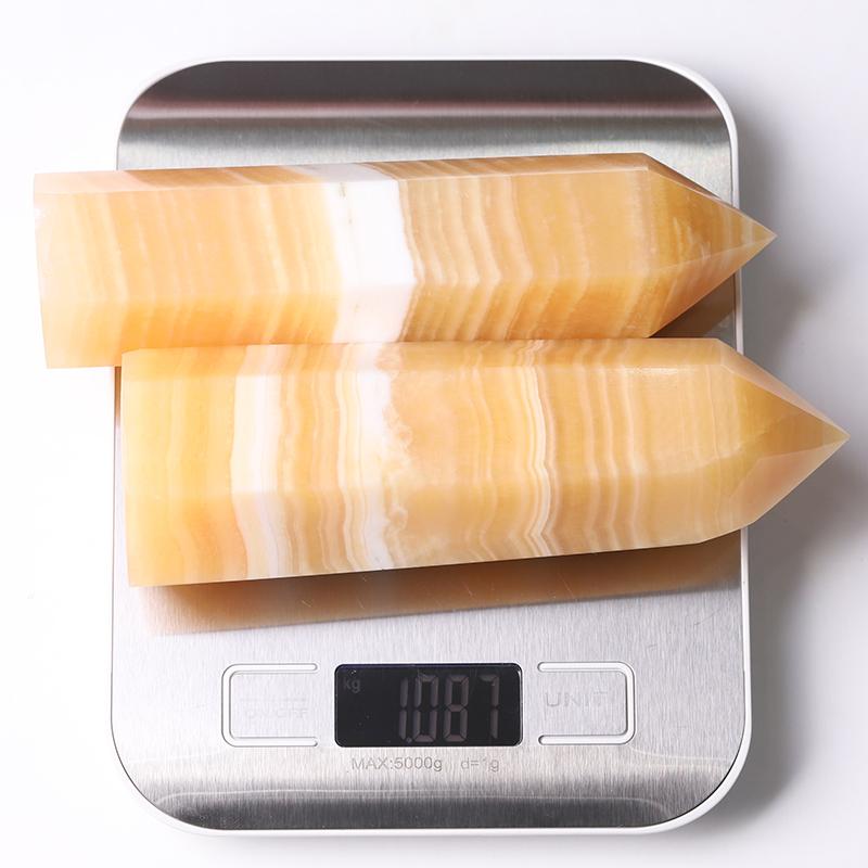 6.5-8'' Honey Calcite Towers Wholesale Crystals