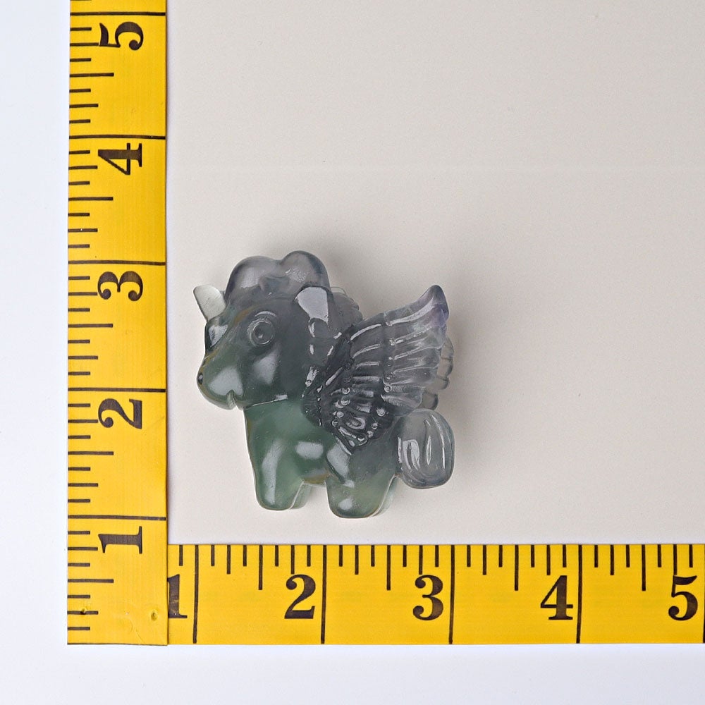 2" Fluorite Unicorn Crystal Carvings Wholesale Crystals