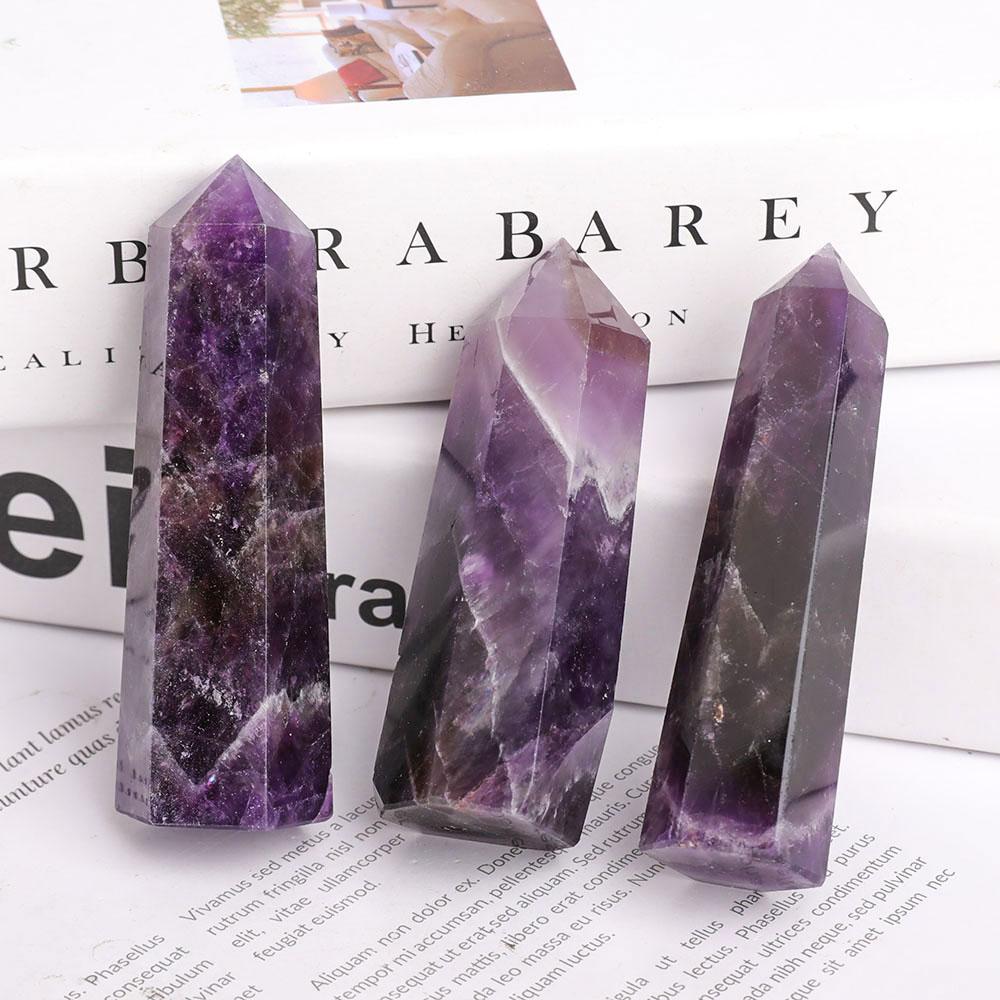Set of 3 Amethyst Points Wholesale Crystals