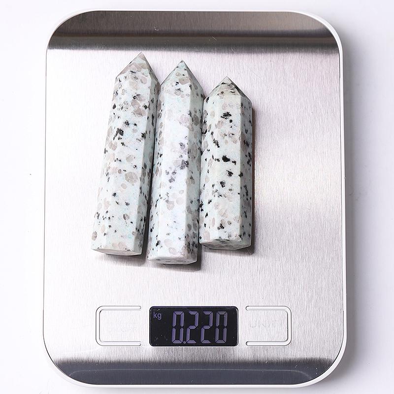 Natural Kiwi Jasper Point Crystal Tower Wholesale Crystals