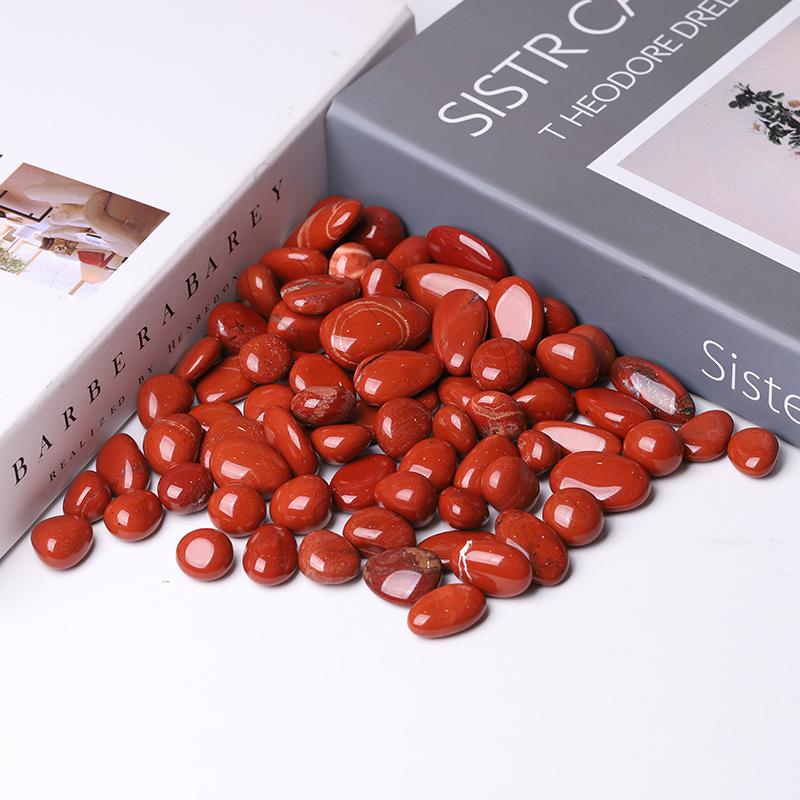 0.1kg 20-30mm Natural Red Jasper Tumbles Wholesale Crystals