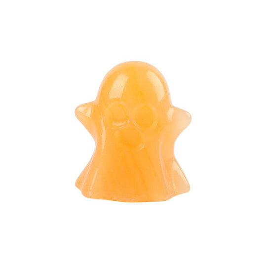 2" Hand Carved Honey Calcite Ghost Wholesale Crystals