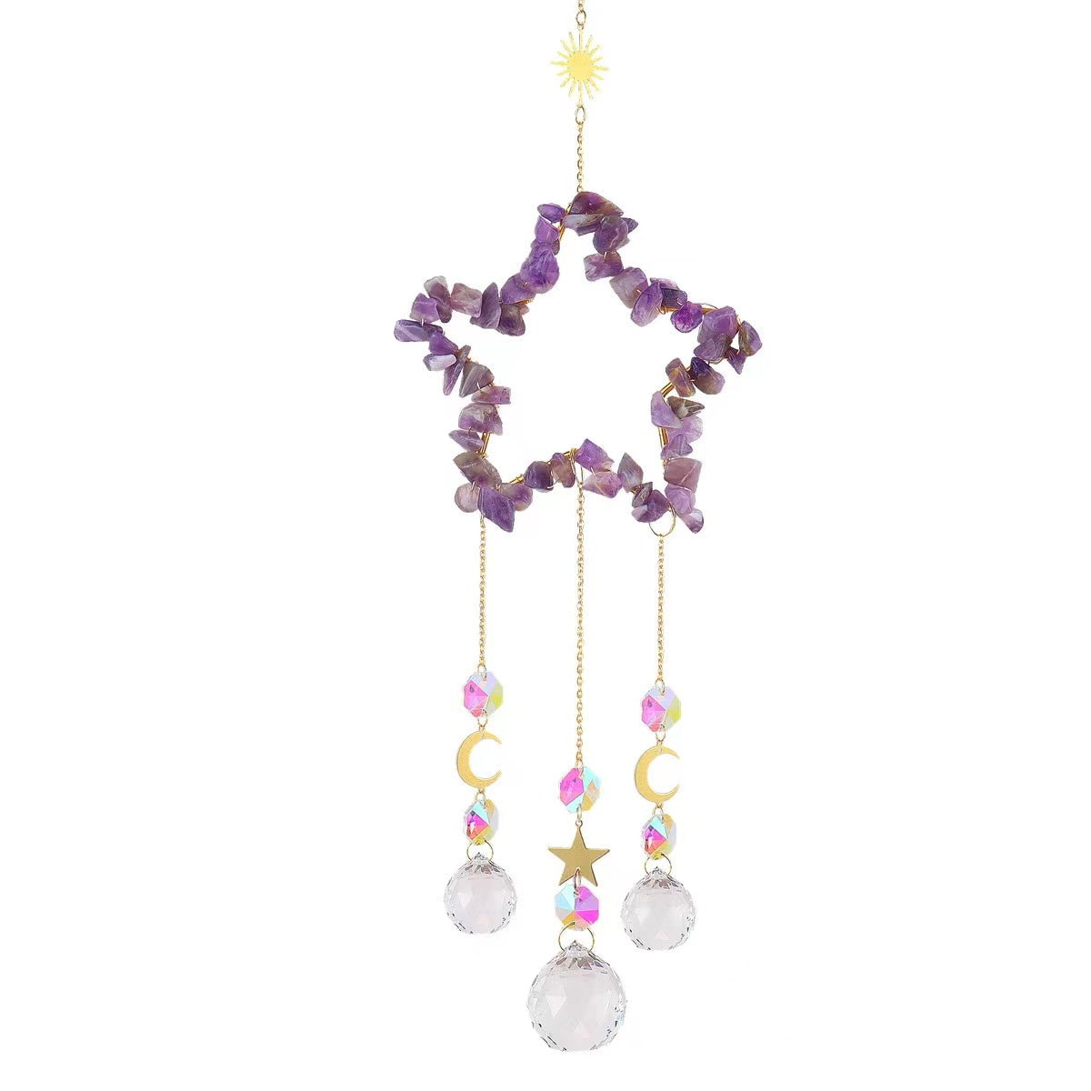 11cm Crystal Suncatcher Hanging Ornament for Home Decor Bulk Wholesale Wholesale Crystals