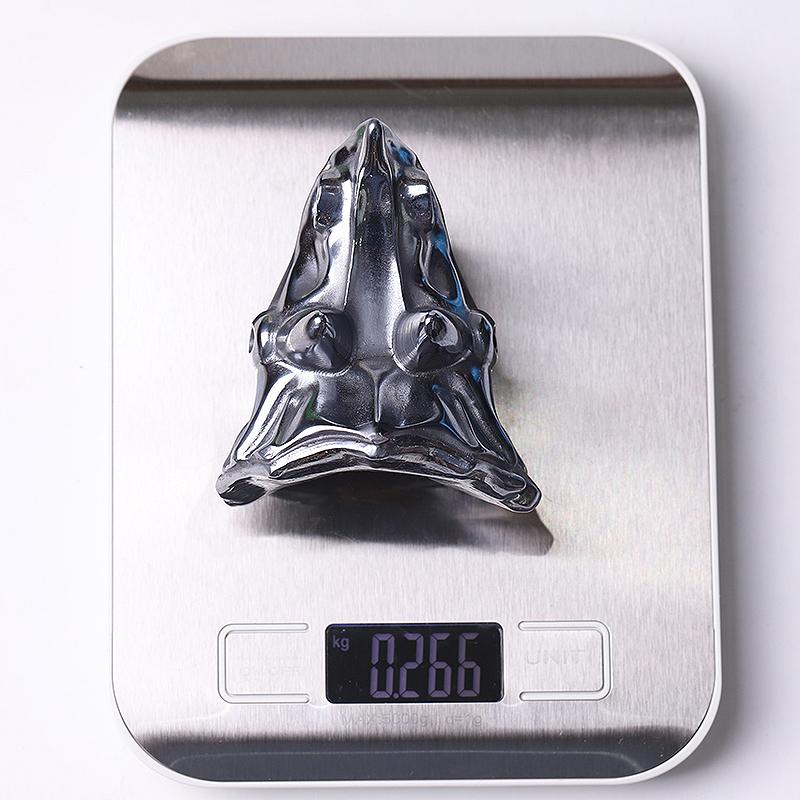 3.5" Terahertz Dragon Head Crystal Hematite Carvings Wholesale Crystals