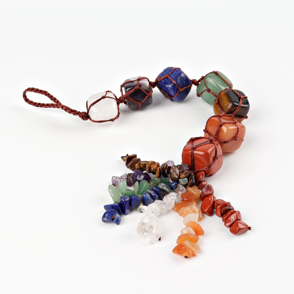 10" Chakra Crystal Hanging Ornament Wholesale Crystals