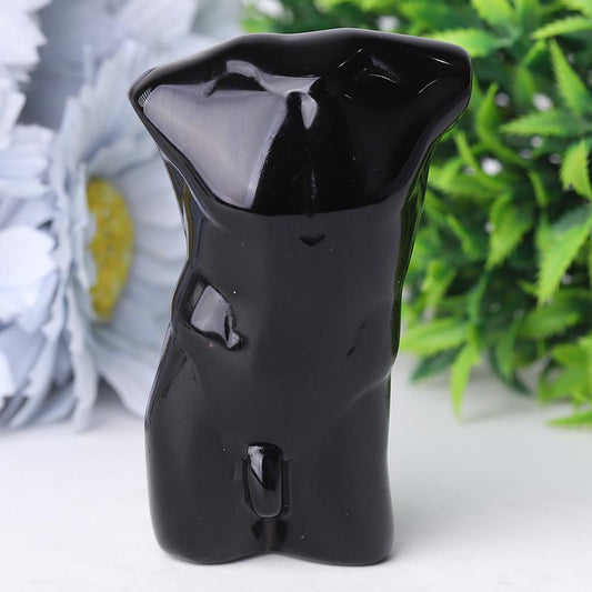 2.0-3.0" Black Obsidian Crystal Model Carvings Wholesale Crystals