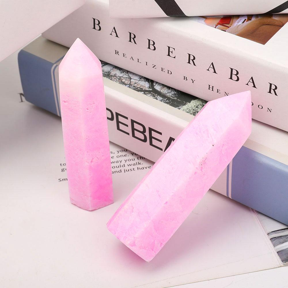Set of 2 Pink Aragonite Points Wholesale Crystals