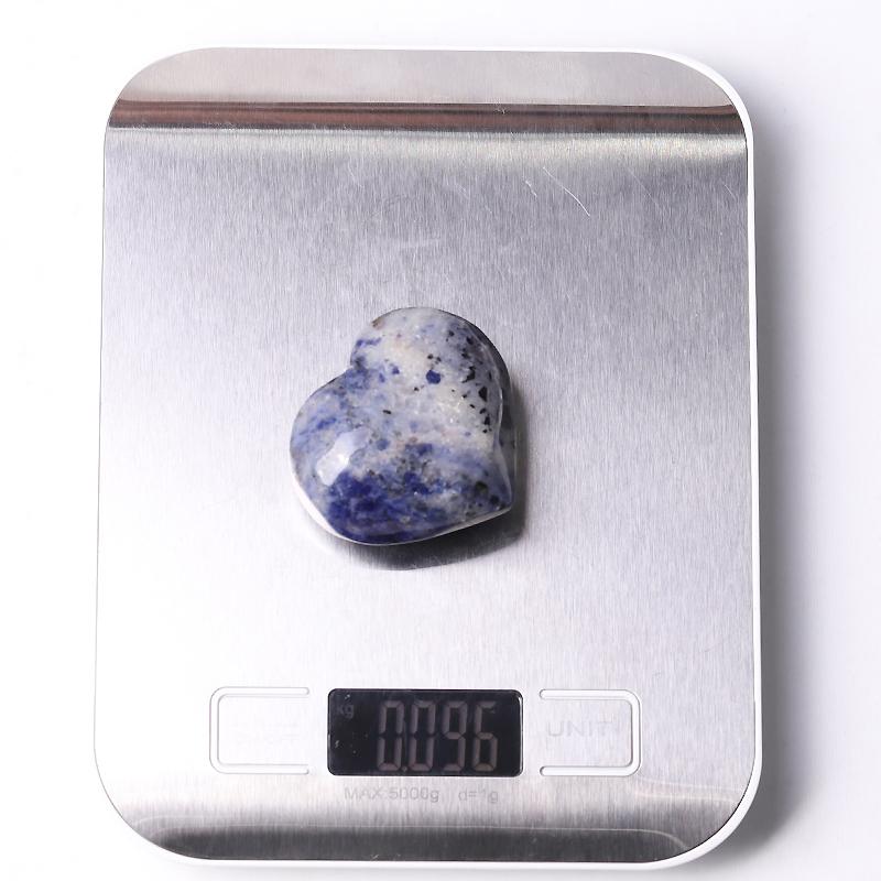 2" Sodalite Heart Crystal Carvings Wholesale Crystals