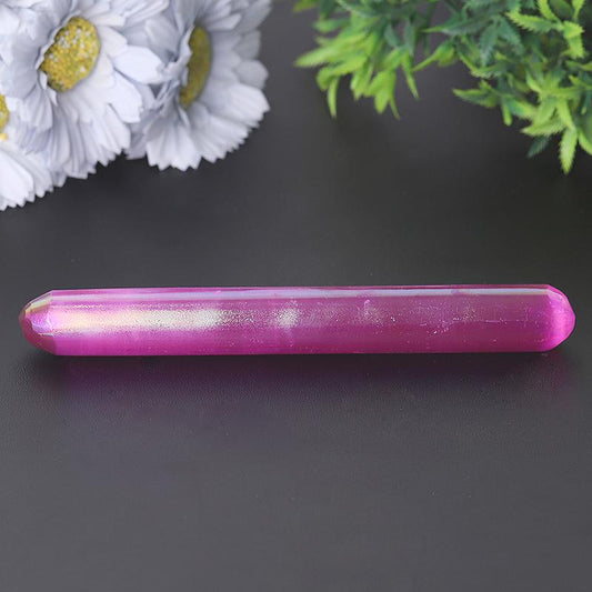 6" Aura Selenite Wand Wholesale Crystals