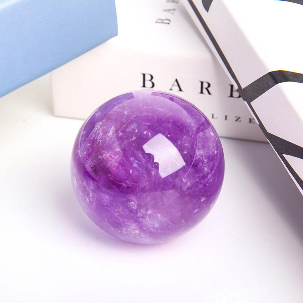 2.25” Natural Amethyst Crystal Sphere Wholesale Crystals