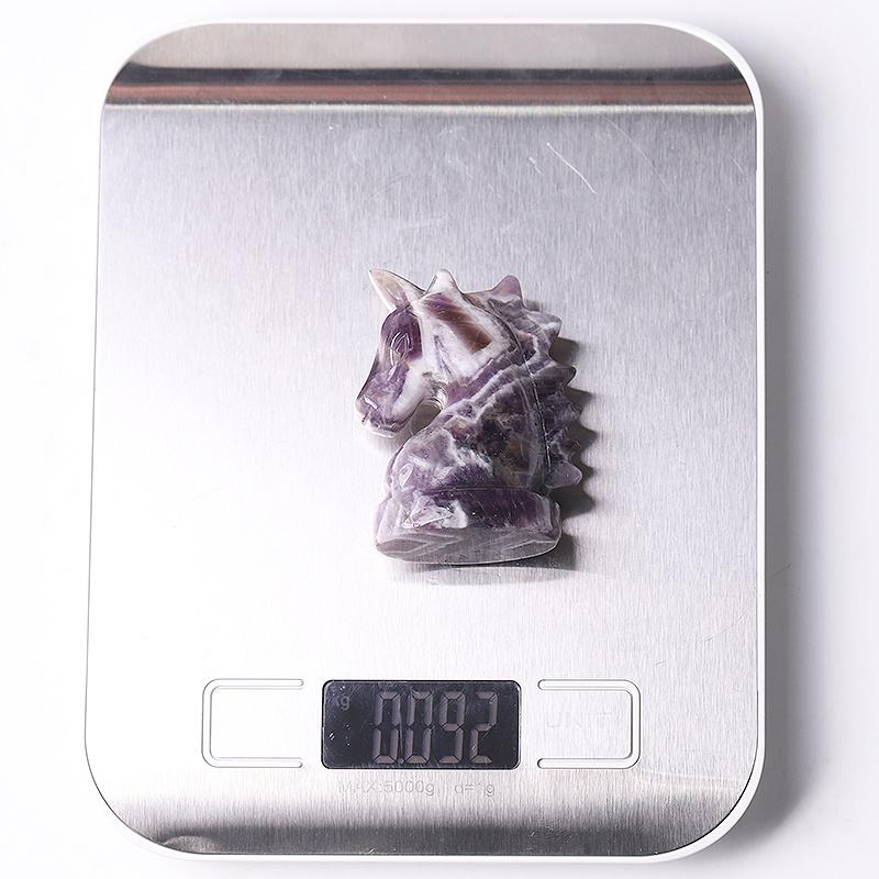2.3" Dream Amethyst Unicorn Crystal Carvings Wholesale Crystals