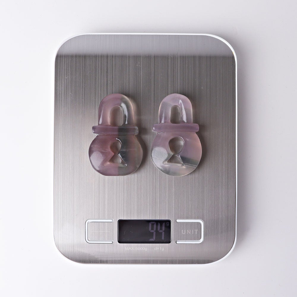 2.4" Fluorite Lock Crystal Carvings Wholesale Crystals