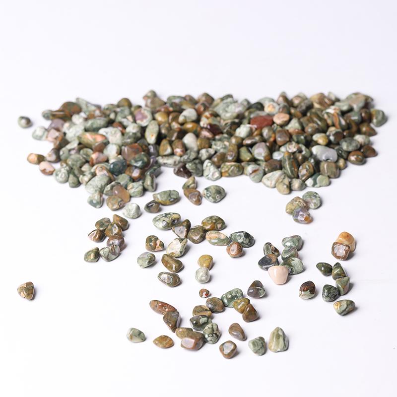 0.1kg Hot Sale 5-7mm Natural Rainforest Jasper Chips for Healing Wholesale Crystals