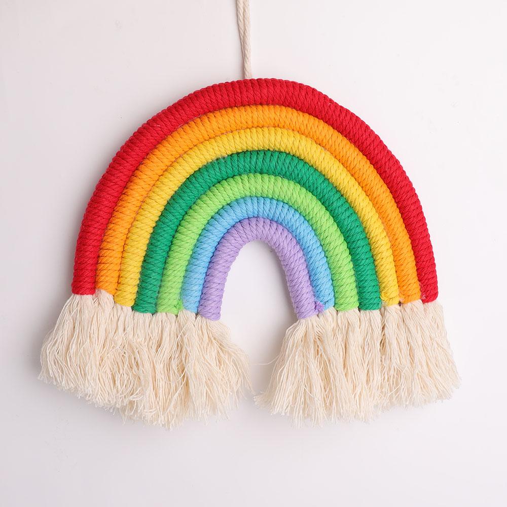 Rainbow Design Fabric Hanging Ornament Wholesale Crystals