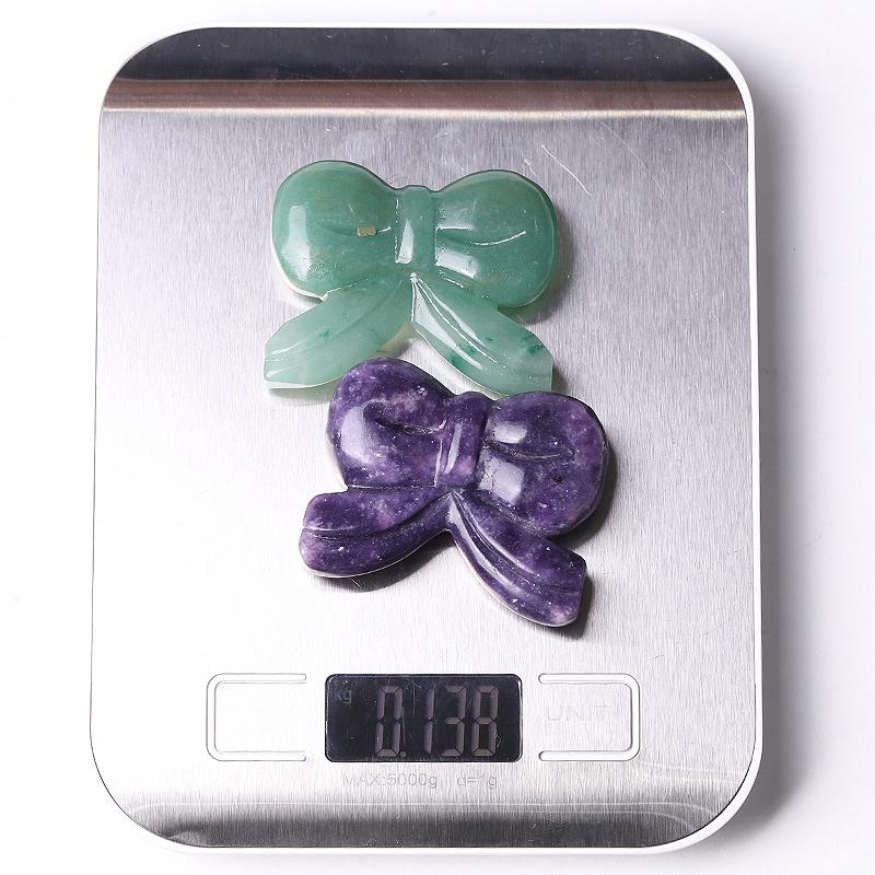 2.3" Bow-knot Crystal Carvings for Christmas Wholesale Crystals