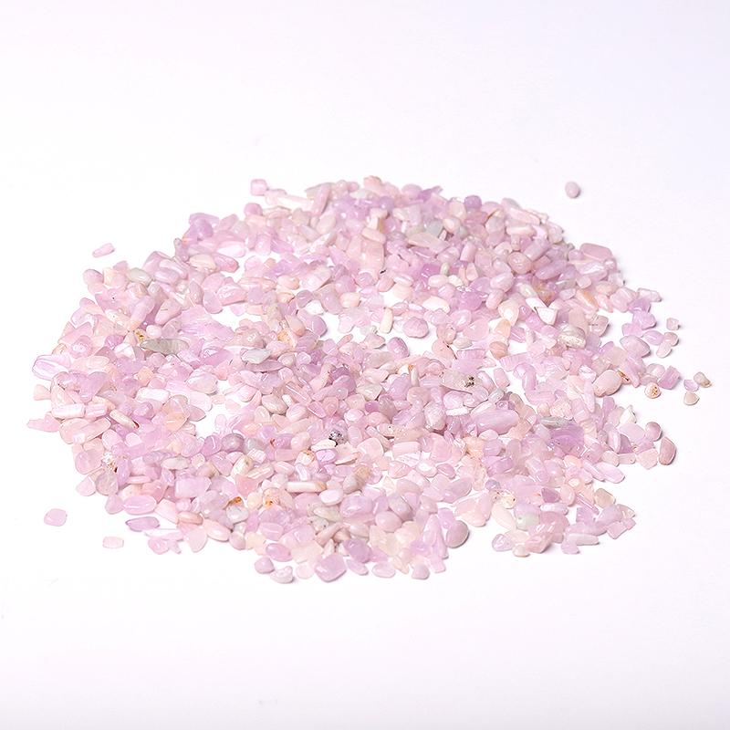 0.1kg Different Size Natural Kunzite Crystal Chips for Decoration Wholesale Crystals