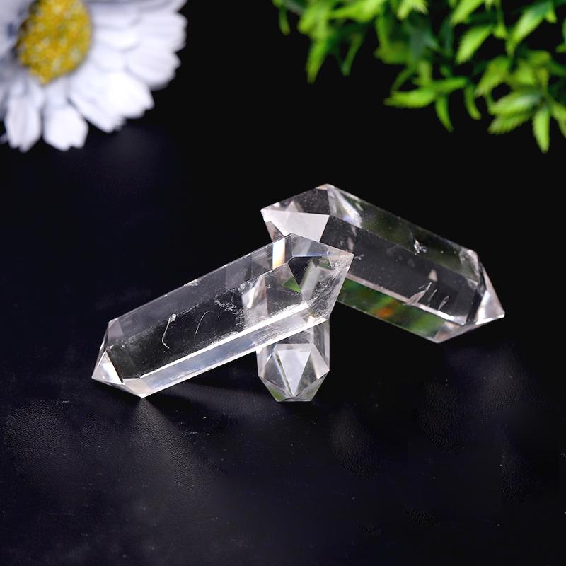 High Quality Natural Clear Quartz Double Terminated Points Wholesale Crystals